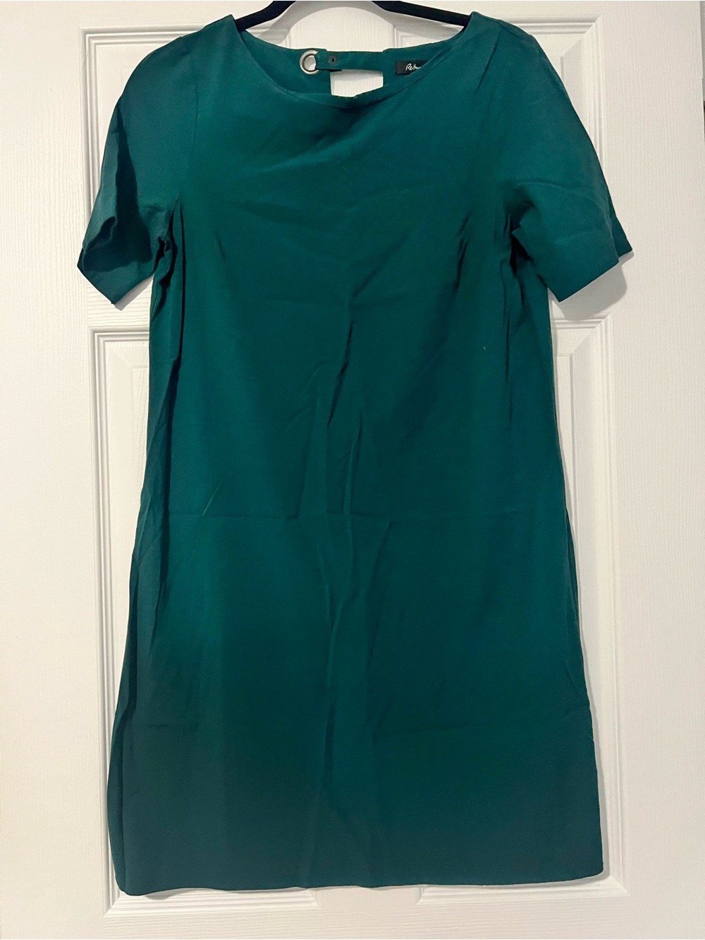 Reitmans Teal Green Short-Sleeve Shift Dress
